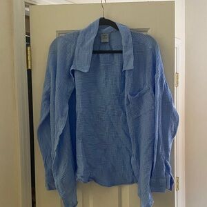 Shade & Shore Light Blue Shirt Jacket